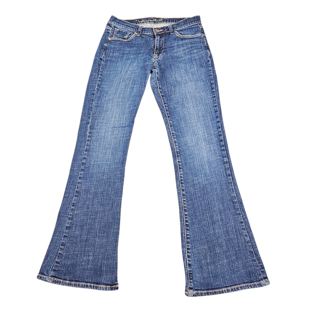 Old Navy Jeans Womens Sz 4 The Sweetheart Classic Rise Flare Blue Stretch Denim